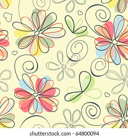 Fondo floral retro (sin soldadura)
