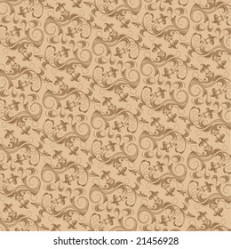 Retro floral background. Vector illustration
