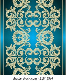 Retro floral background. Vector illustration