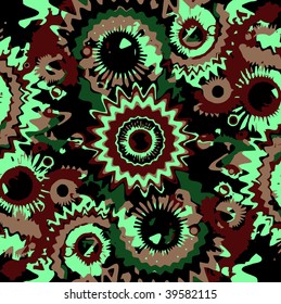 Retro floral background. Vector illustration.