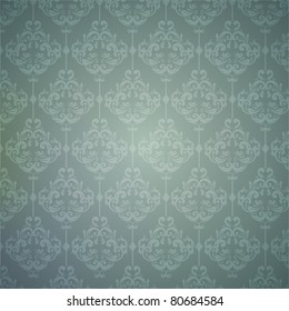Retro floral background. Vector illustration.