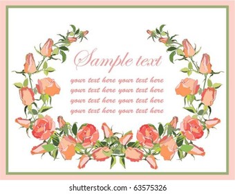 Retro floral background.eps10