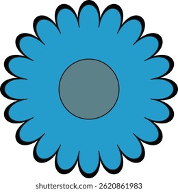 Retro Floral Bold Shape-Element