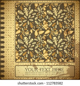Retro floral card