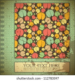 Retro floral card