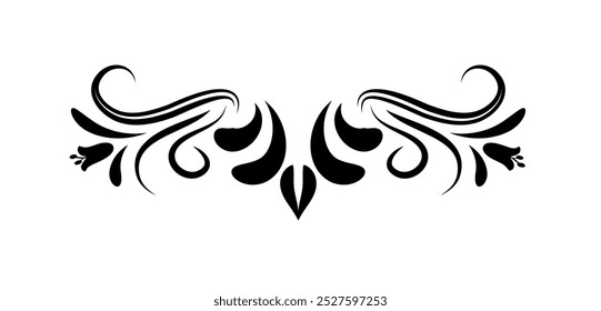Retro Floral Decorative Graphic Element