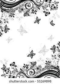 Retro floral design