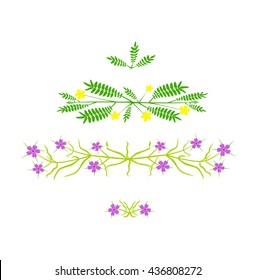 Retro floral design - vector illustration.