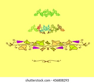 Retro floral design - vector illustration.