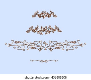 Retro floral design - vector illustration.