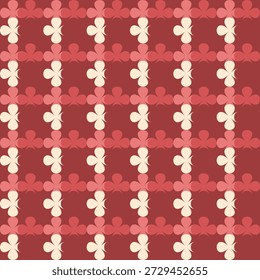 Retro Floral Geometric Seamless Patternideal Textiles Seamless geometric pattern fabric wallpaper background 