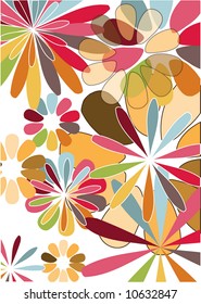 retro floral pattern