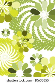 retro floral pattern