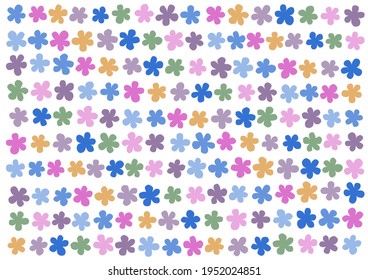 Retro floral pattern. Background vector illustration.