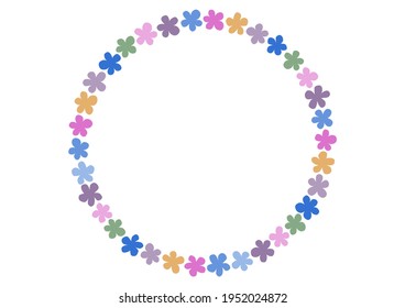 Retro floral pattern. Background vector illustration. Frame design.