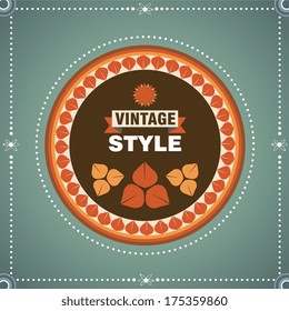 retro floral pattern banner background