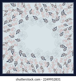Retro Floral Pattern for Modern Textile Design