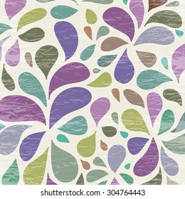 Retro floral pattern. Vector illustration.