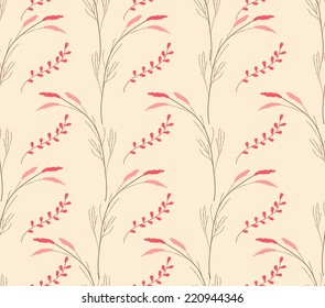 retro floral seamless background