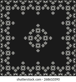 Retro floral seamless background