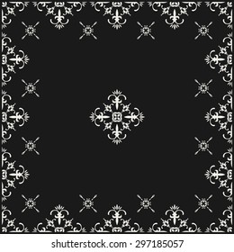 Retro floral seamless background