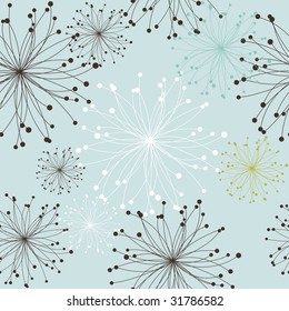 Fondo retro floral sin soldadura