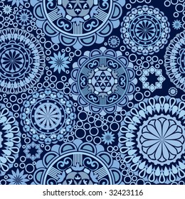 Retro floral seamless background