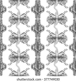 Retro floral seamless background