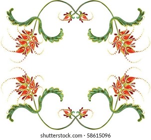 Retro   floral  seamless  eps10
