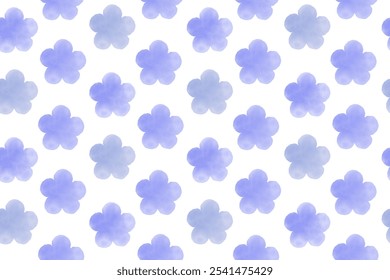 Retro floral seamless pattern, vintage, background, tile, wallpaper, fabric, blue.