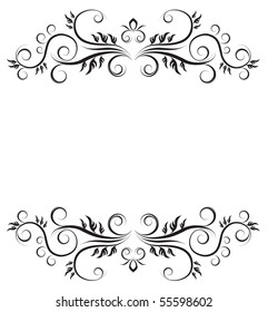 Floral Vector Frame Elements Stock Vector (Royalty Free) 48766201