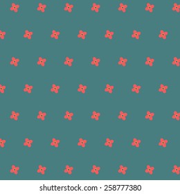 Retro floral vector pattern