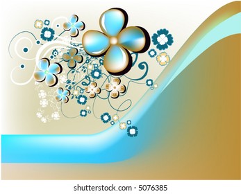 retro flower