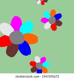 Retro flower background. Nice flower background. Free  vector stock. Seamless texture flower.