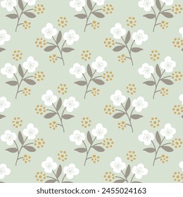 retro flower design in fabric, wallpaper and textures