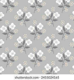 retro flower design in fabric, wallpaper and textures