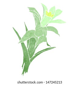 retro flower illustration
