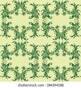 retro flower pattern