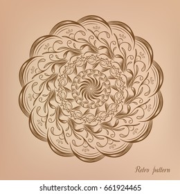     Retro flower pattern 