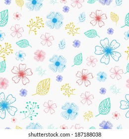 retro flower pattern concept. Vector illustration