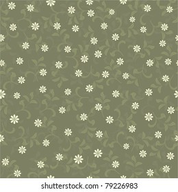 retro flower seamless background design