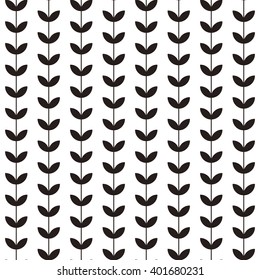 Retro flower seamless pattern background.