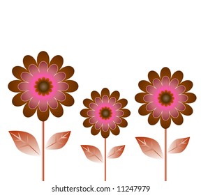 retro flowers