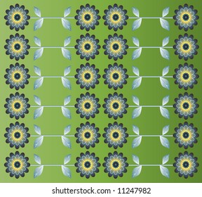 retro flowers