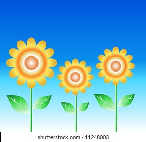 retro flowers