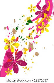 retro flowers