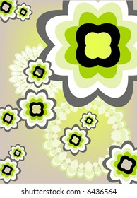 retro flowers