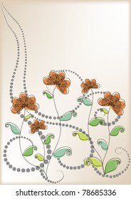 retro flowers