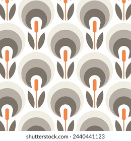 retro flowers Fabric wallpaper and textures 