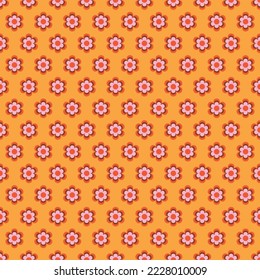 retro flowers seamless pattern, floral groovy 60s, 70s digital paper, hippie background